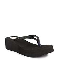 SS-KIMBERLY-01SP Wedge | Black Faux Leather main image 0
