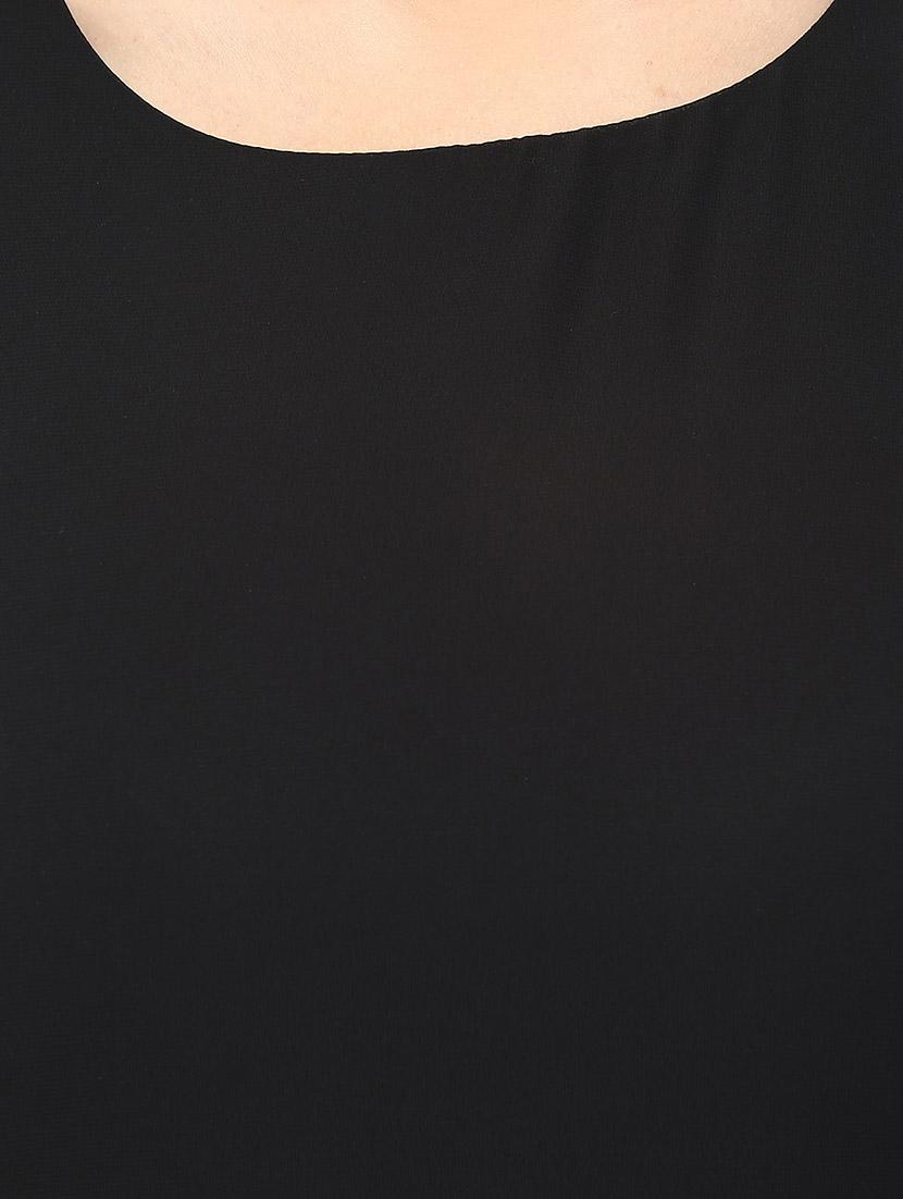 black, multi crepe dress - 10138710 - Standard Image - 3