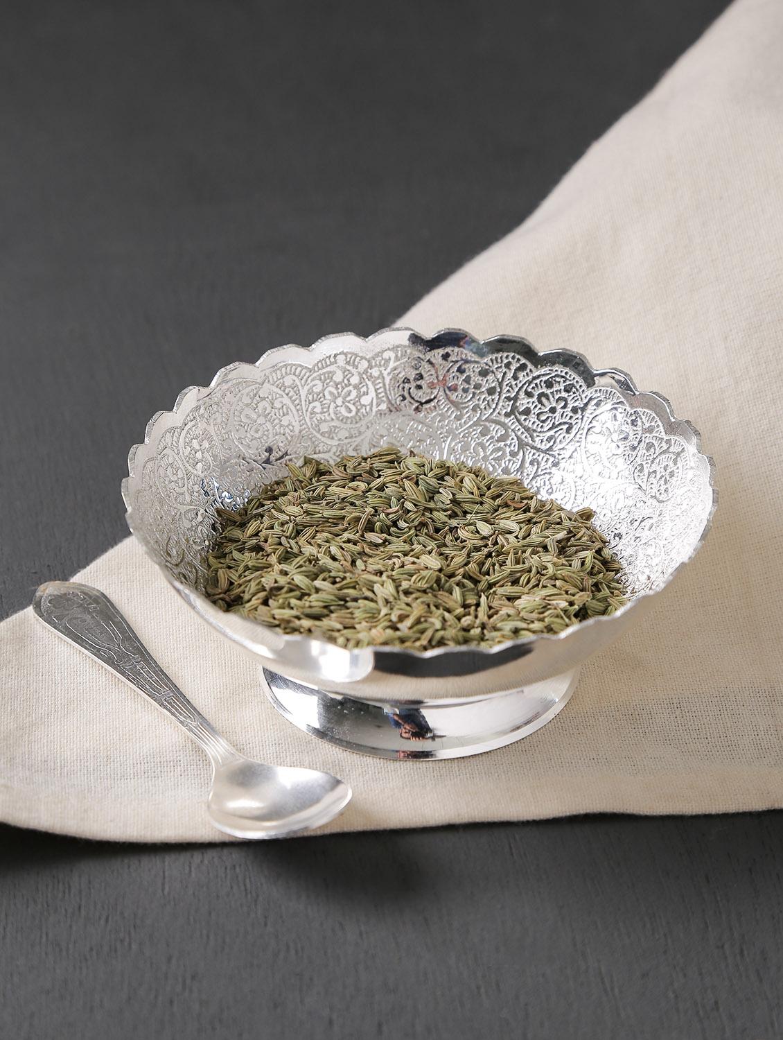 silver plated bowl set 1 pcs big