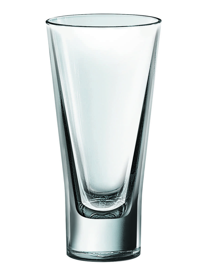 transparent glass tumbler