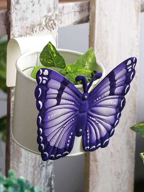butterfly pot white