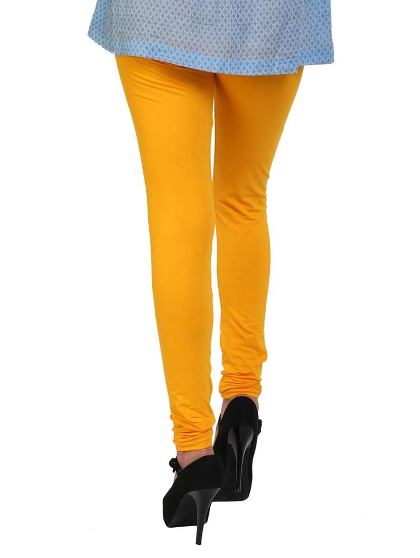 yellow cotton leggings - 10229568 - Standard Image - 3
