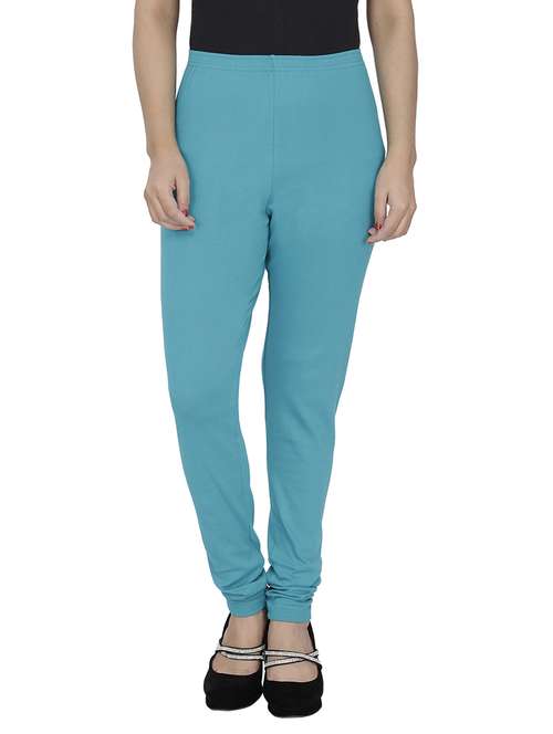 green cotton leggings - 10229580 - Standard Image - 0