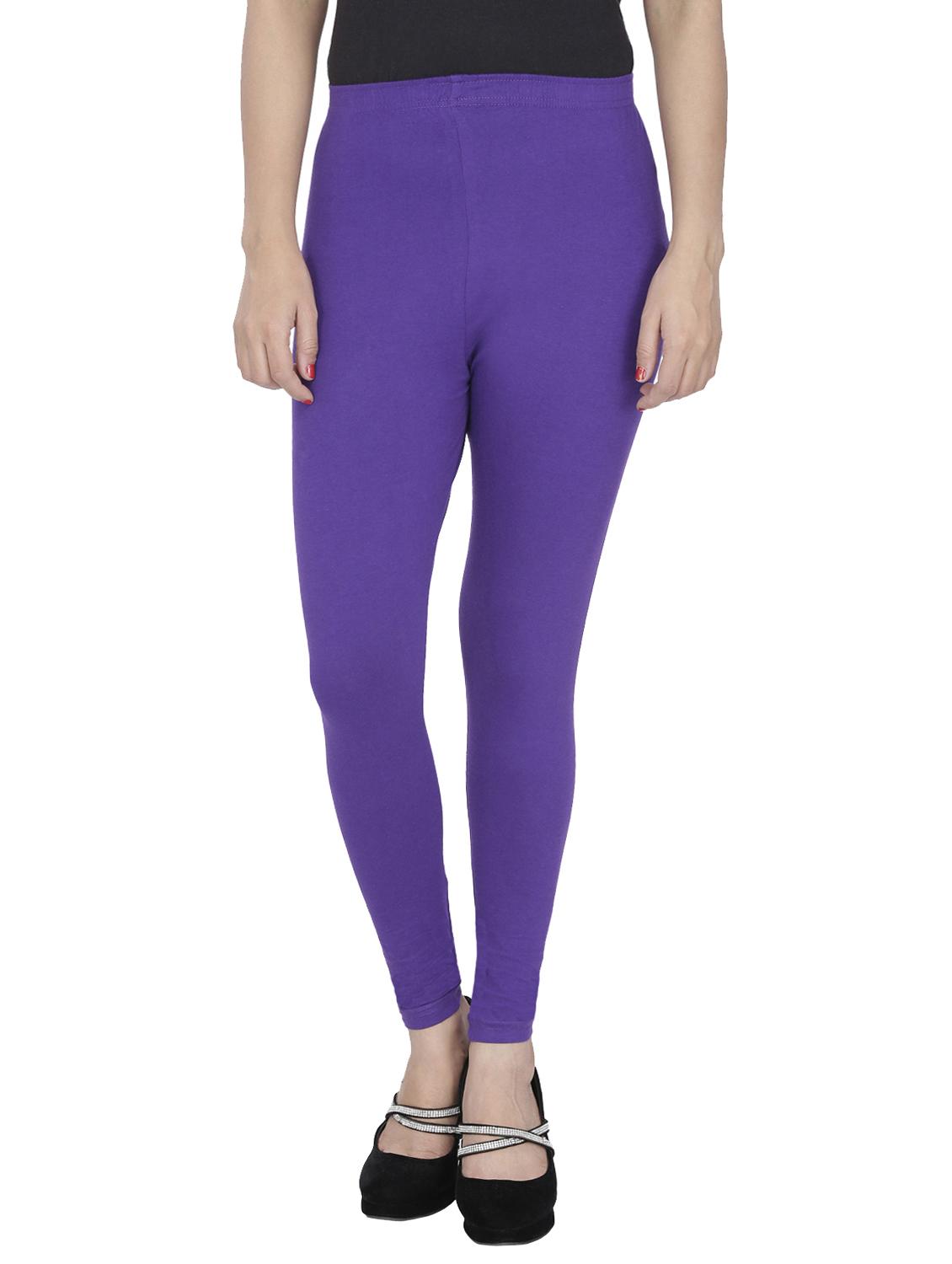 purple cotton leggings - 10229628 -  Zoom Image - 0