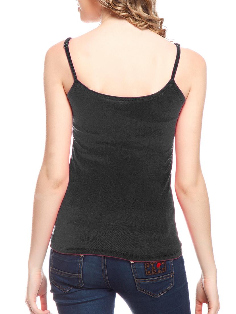 set of 2 black cotton camisole - 10233534 - Standard Image - 3