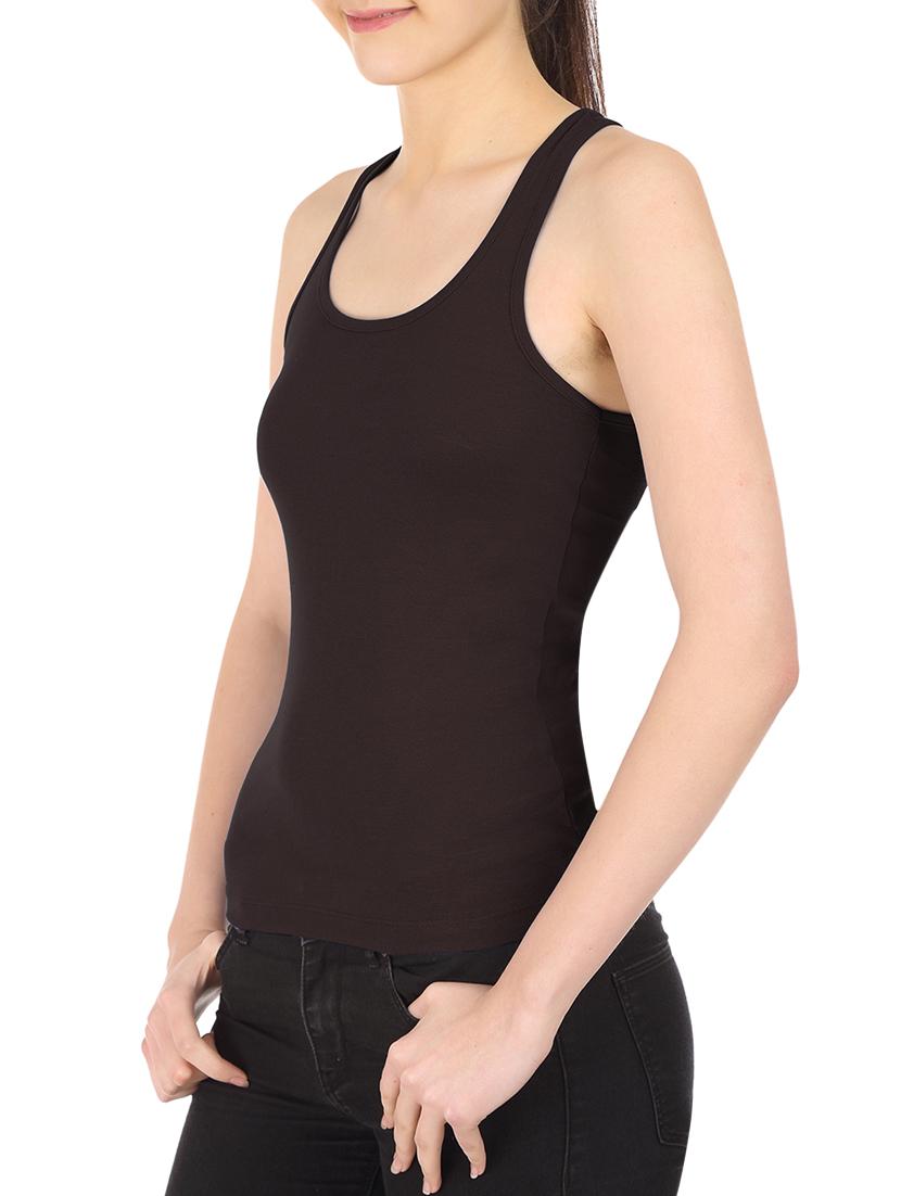 set of 2 black cotton camisole - 10233534 - Standard Image - 5