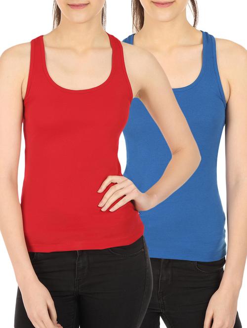 set of 2 racer back solid camisole - 10233549 - Standard Image - 0