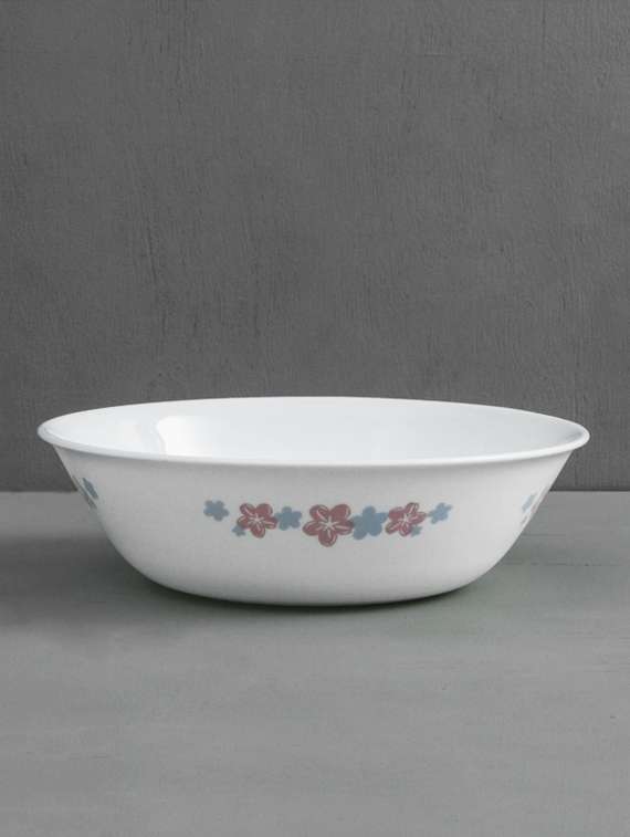 Buy online Multicolor Vitrelle Glass Printed Serving Bowl from Loose