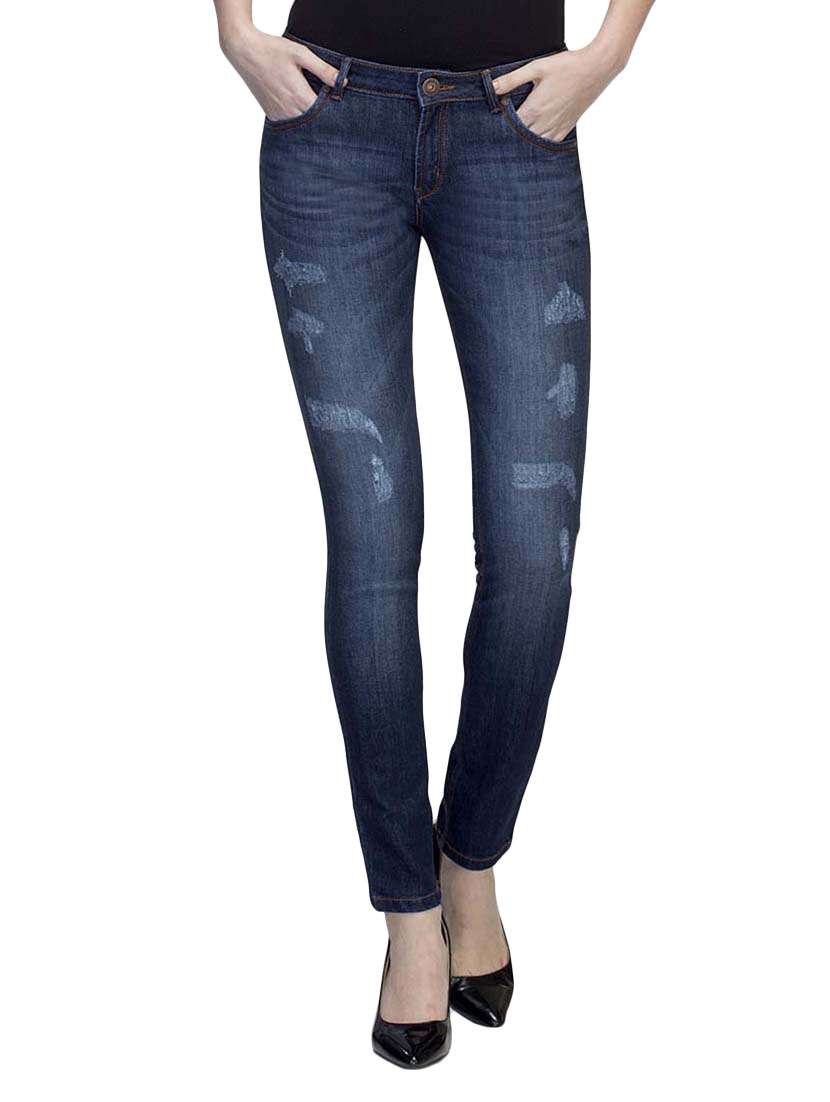 dark blue denim jeans