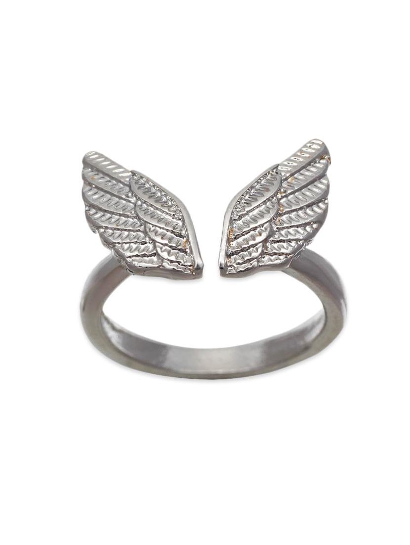 silver metal hand ring