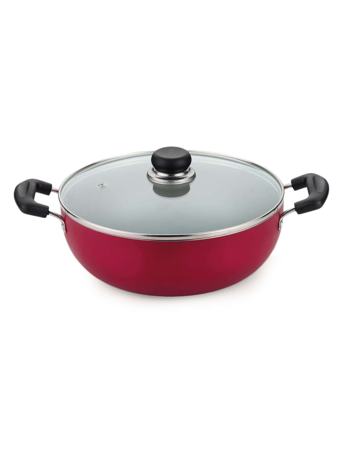non stick induction friendly  kadai with lid