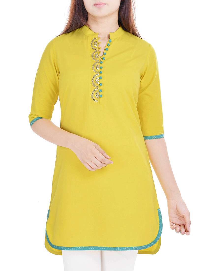 Yellow Limeroad Cotton Kurtis Cotton Kurti Limeroad Online Kurti