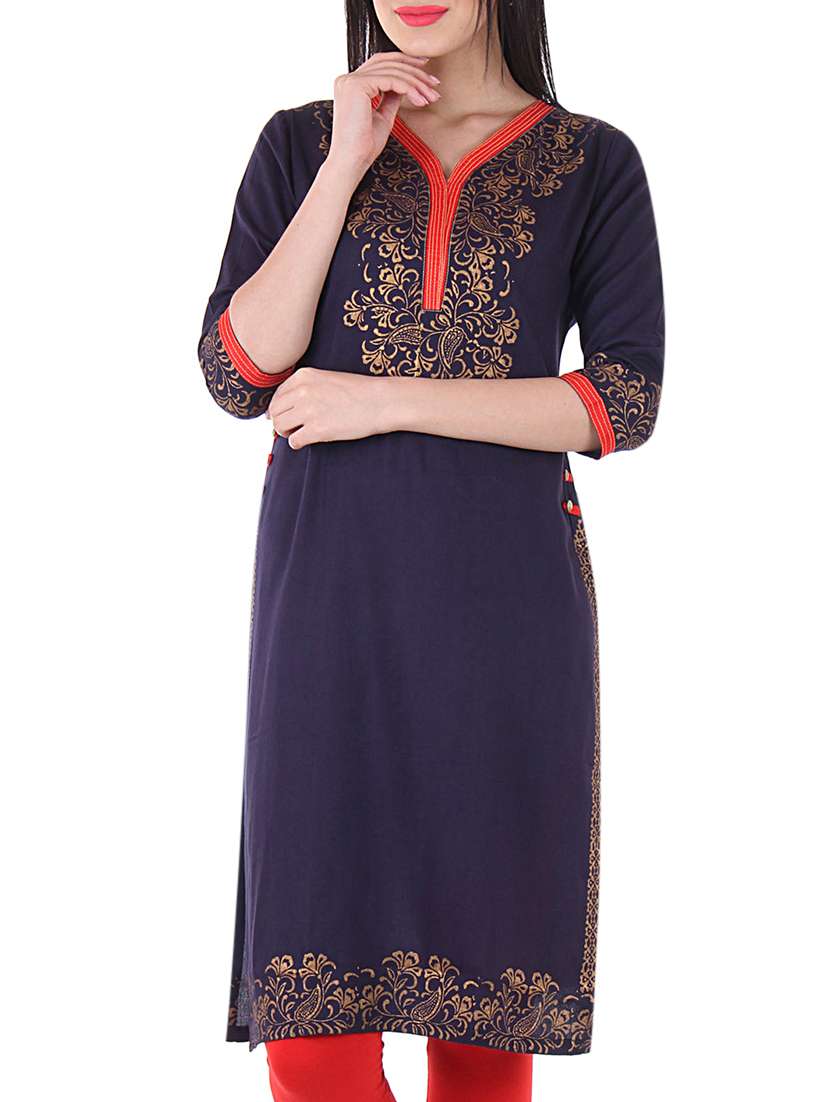 blue rayon kurta