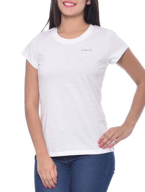 white cotton regular tshirt - 10346491 - Standard Image - 0