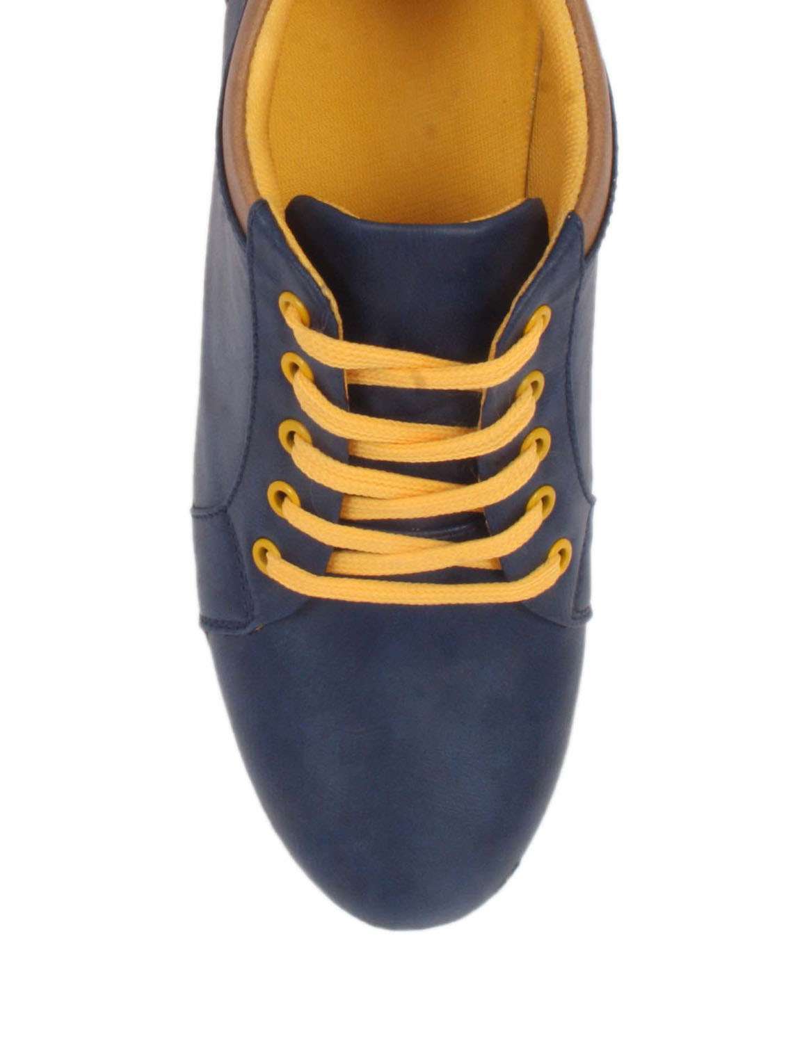 blue leatherette sneakers - 10383213 - Standard Image - 3