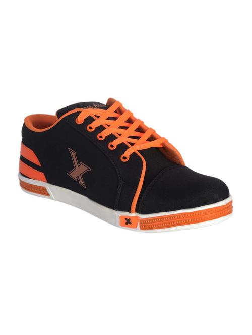 Black canvas lace up Sneaker - 10383221 -  Standard Image - 0