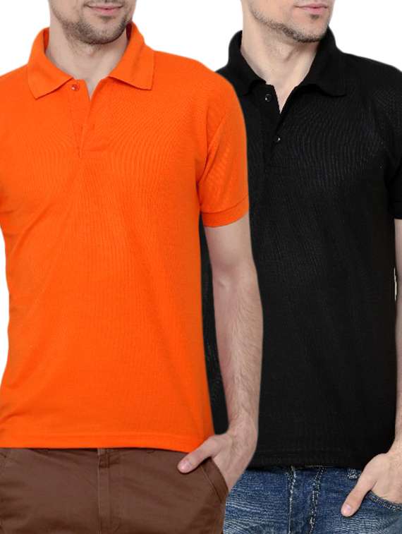 multi colored cotton t-shirt (set of 2)