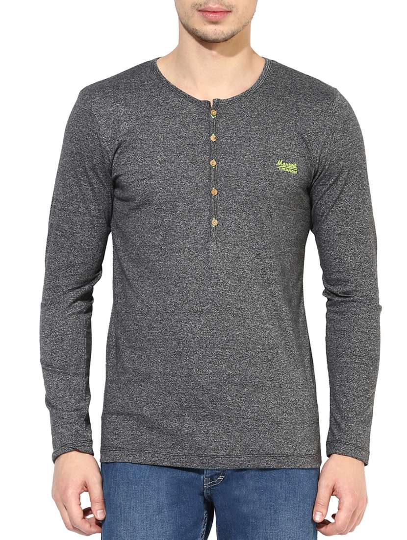 dark grey cottonpoly tshirt