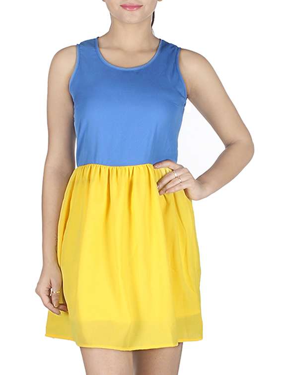 women's  color block dress