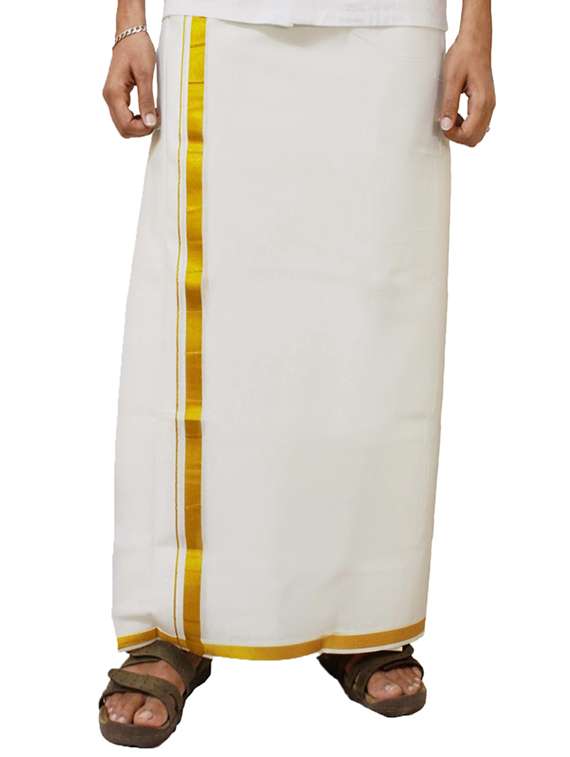 white cotton lungi