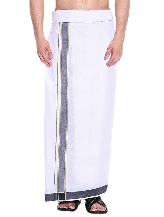 white cotton lungi