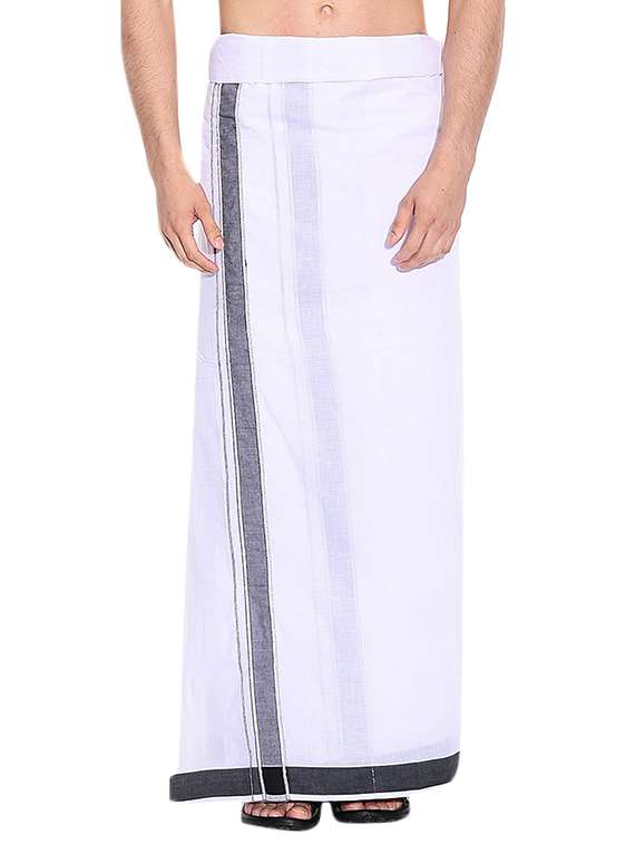 white cotton lungi