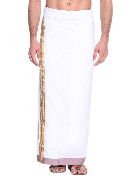 white cotton lungi