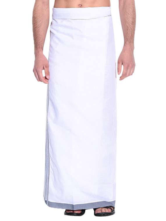 white cotton lungi