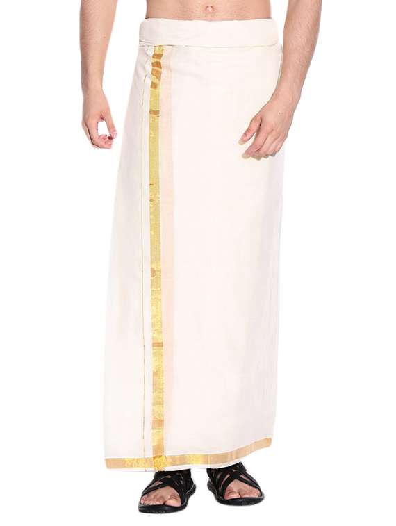 cream cotton lungi