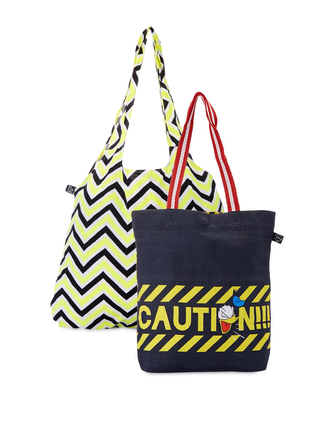 Graphic Printed Canvas Tote Bags Combo - Be... For Bag - 1046704