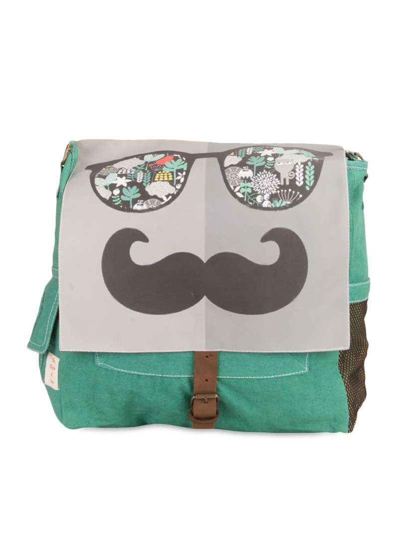 printed cotton canvas backpack