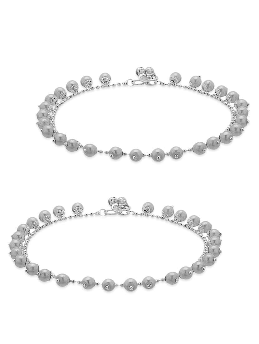 silver alloy anklets and payal