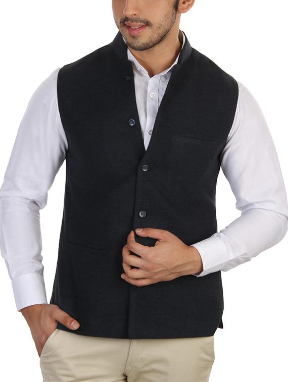 grey wool waist coat