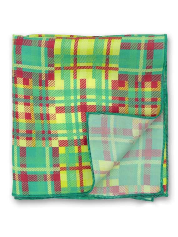 chokore green silk handkerchief