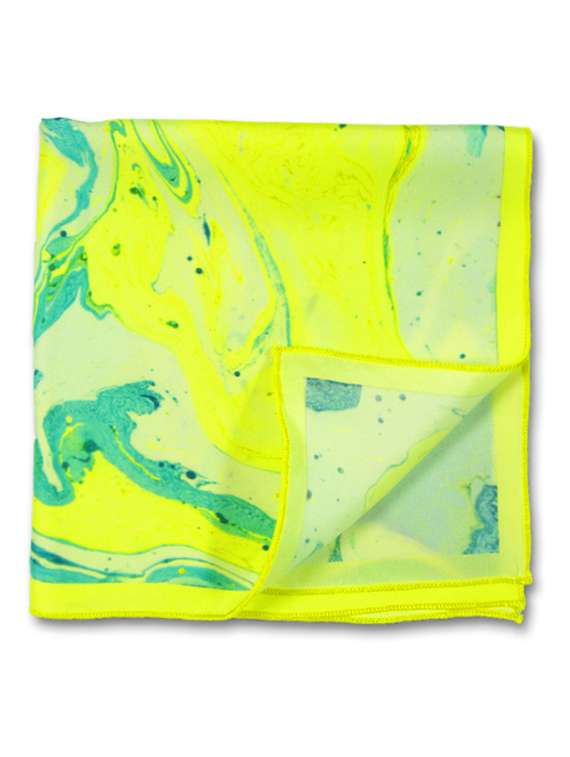 chokore green silk handkerchief