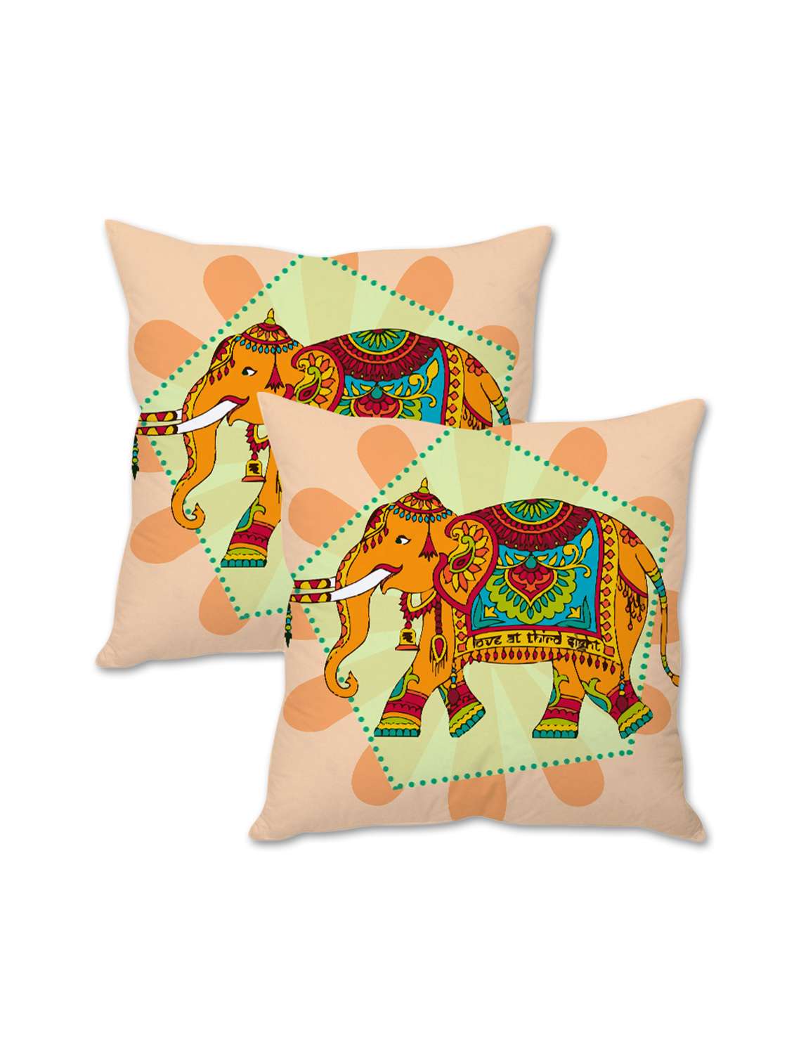 stybuzz indian pop art cushion covers- set of 2