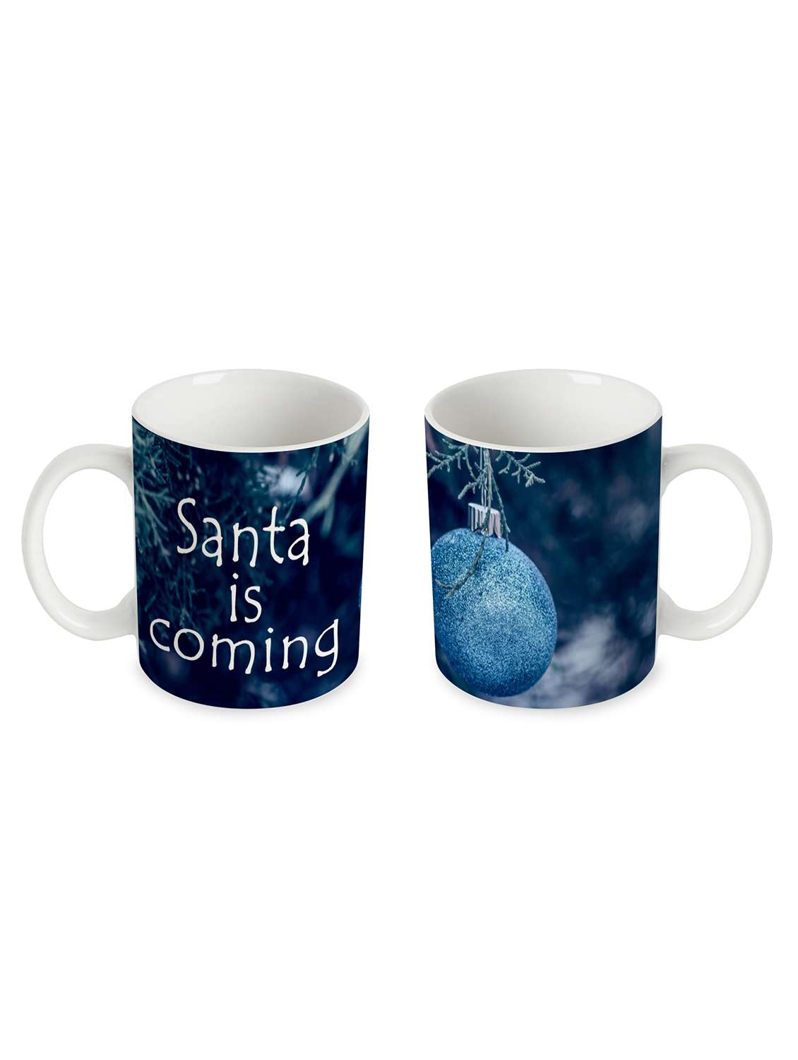 santa is coming mug