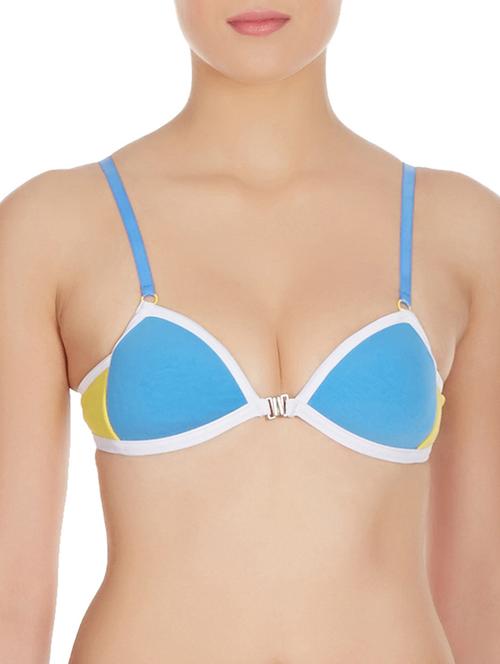 blue cotton bra - 10524033 -  Standard Image - 0