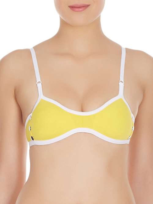 yellow cotton bra - 10524046 -  Standard Image - 0