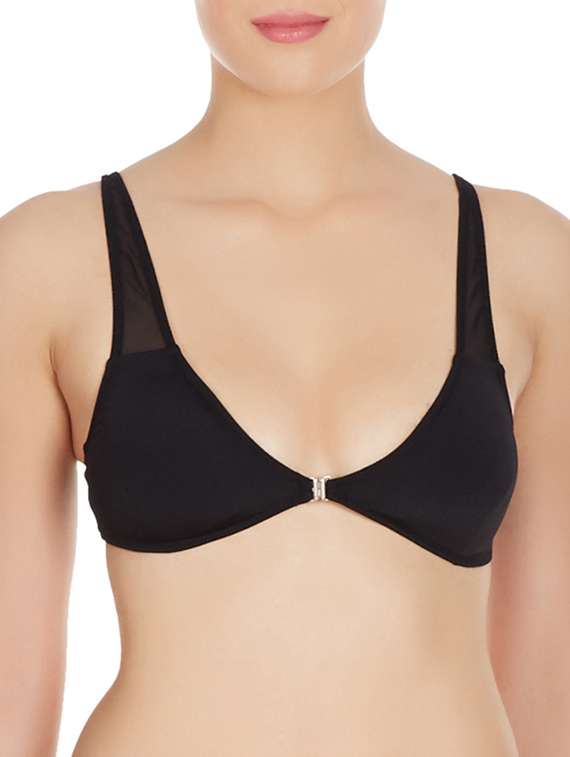 black polyester bra - 10524085 -  Zoom Image - 0