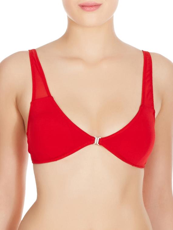 red polyester bra - 10524087 - Zoom Image - 0