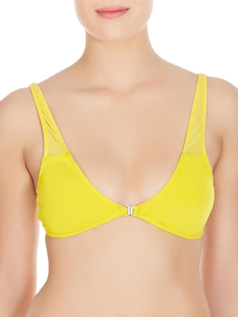 yellow polyester bra - 10524090 - Zoom Image - 0