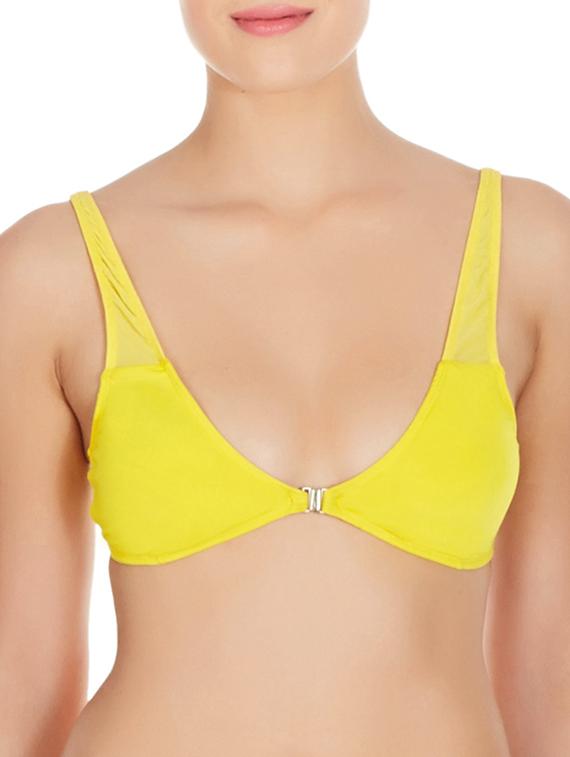 yellow polyester bra - 10524091 - Zoom Image - 0