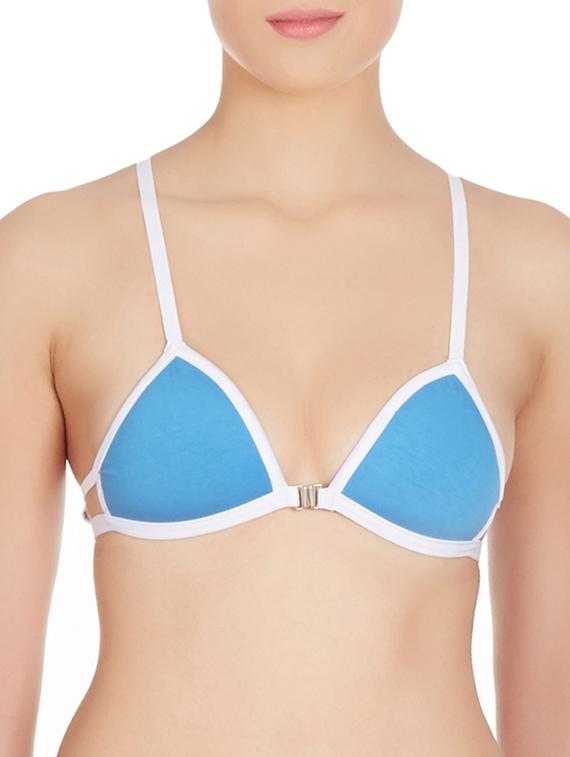 blue front open bra - 10524103 - Zoom Image - 0