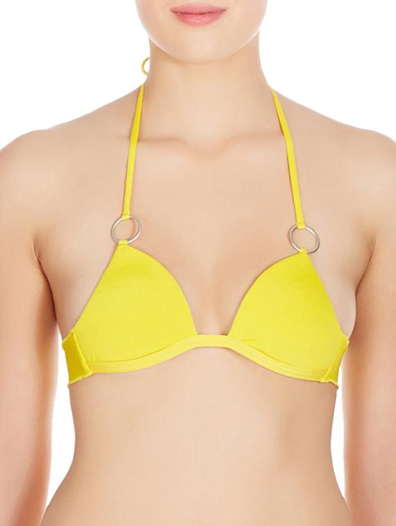 yellow polyester bra - 10524133 - Zoom Image - 0