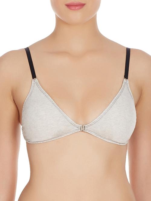 off white cotton bra - 10524151 - Standard Image - 0