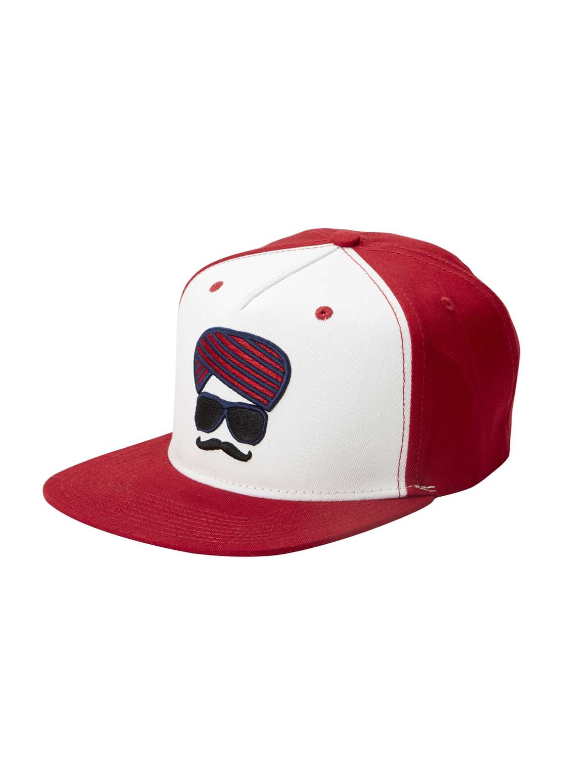 Buy online Red, White Cotton Caps And Hat from Accessories for Men