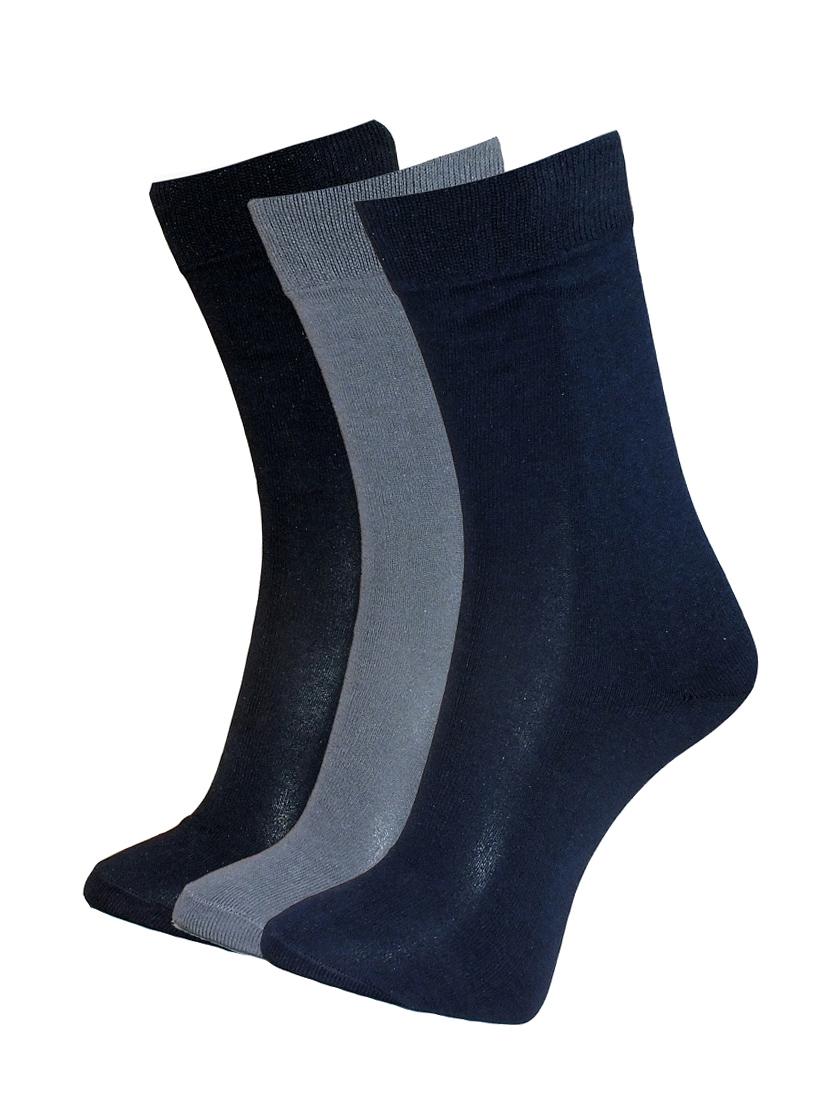 marc multi set of 3 cotton crew length socks