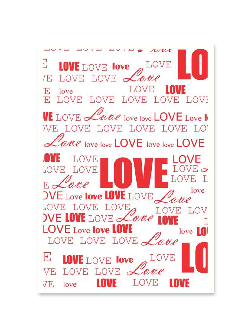 " love love love " quoted poster