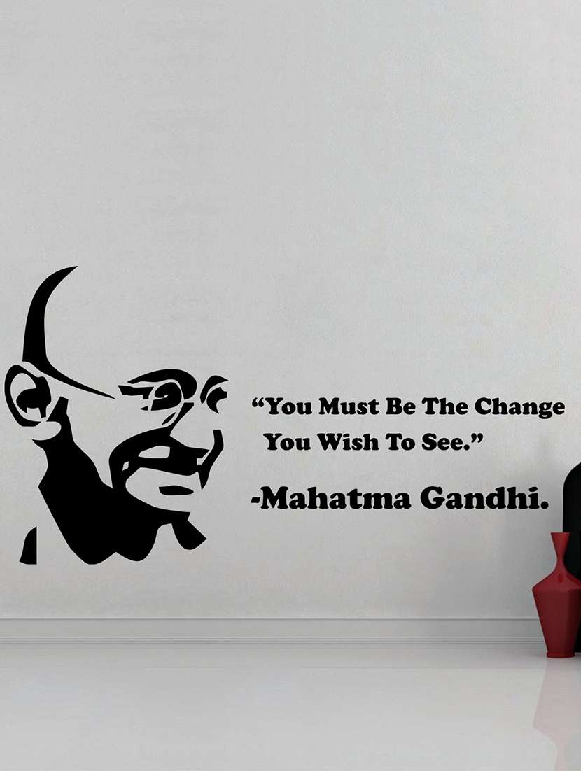 Buy online Mahatma Gandhi Wall Decal from Wall Decor for Unisex by